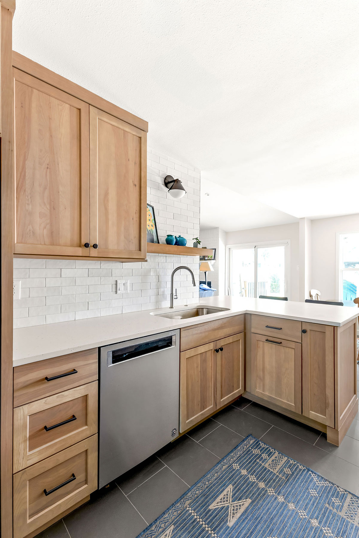 North Austin Remodel - Hickory Cabinets with Carmel Apple Finish