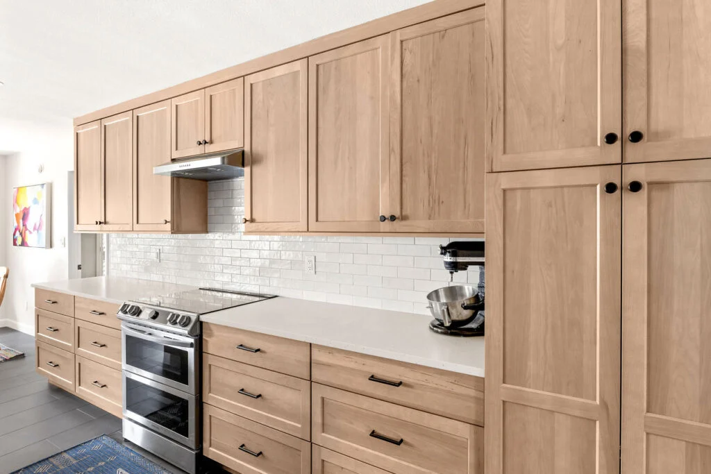 North Austin Remodel - Hickory Cabinets with Carmel Apple Finish